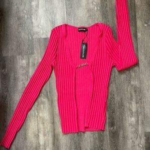 PLT open front pink top